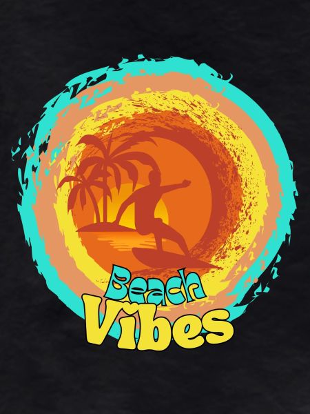 Beach Surfing Sunset Design