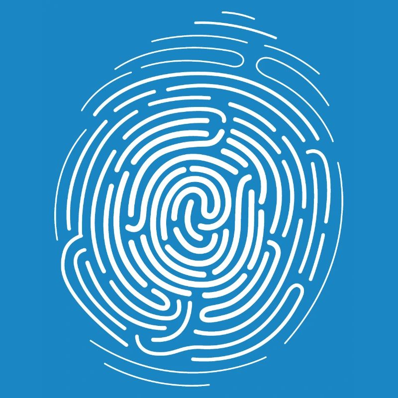 Empreinte digitale ADN pouce icône logo image