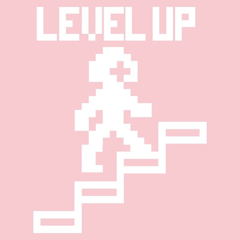 Level up - funny gaming pixels