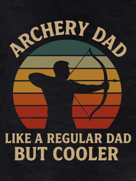 Archery Dad Retro Sunset Design