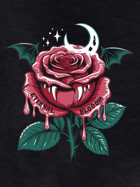 Vampire Rose Gothic with Moon
