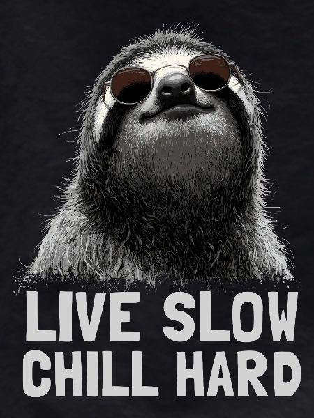 Chilled sloth with sunglasses