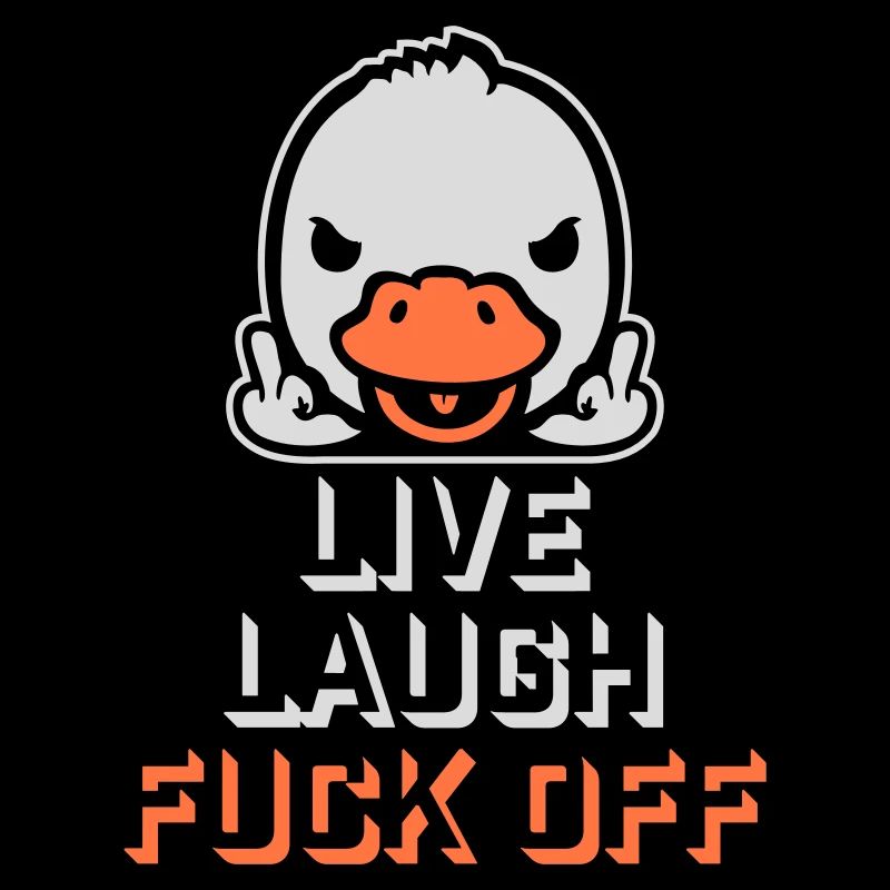 Goose Live Laugh Duck Off Sunglasses Middle Finger
