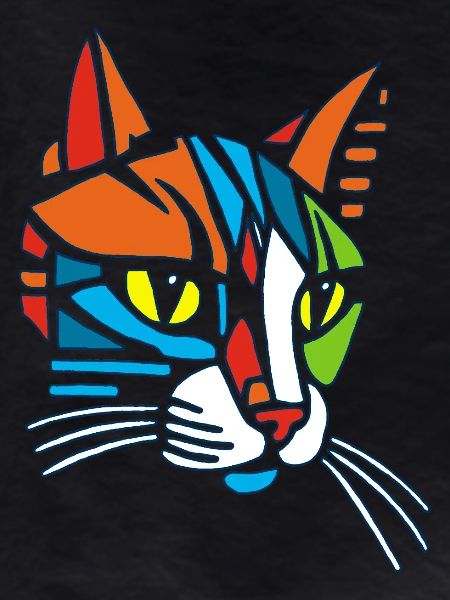 Tribal Mosaic Cat