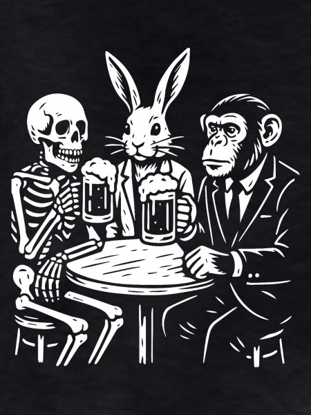 Toasting Trio: Skeleton Rabbit Ape