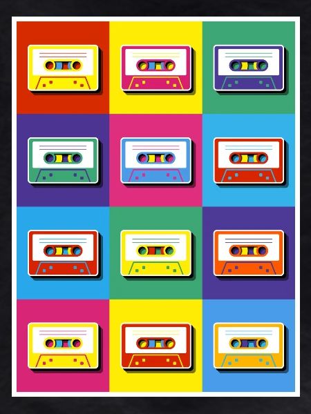 Cassettes pop art