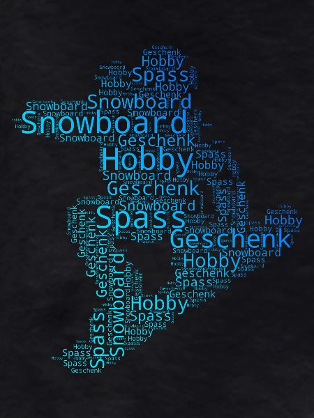 Funny snowboard motif