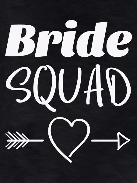 Bridal Squad Heart Arrow