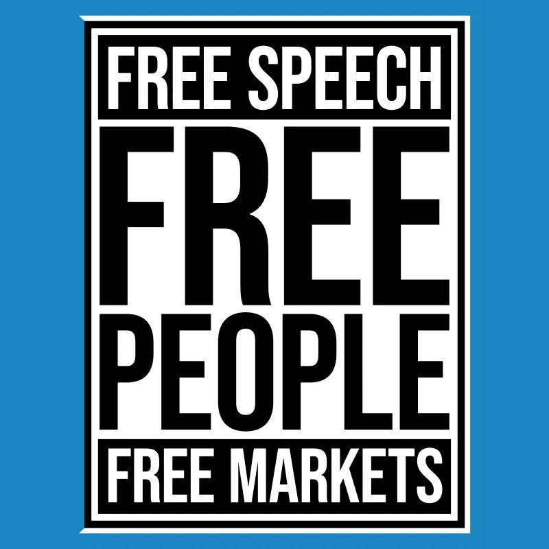 Marché de la liberté d’expression Peuple Libertarian Freedom Logo