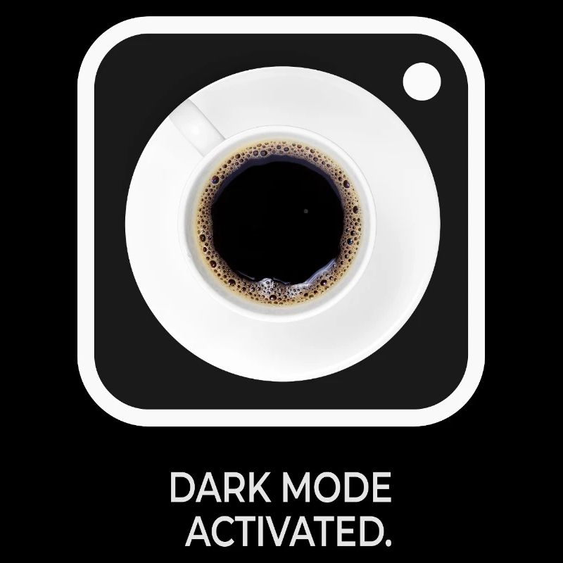 Mode sombre Mode Activé Coffee Dit Design