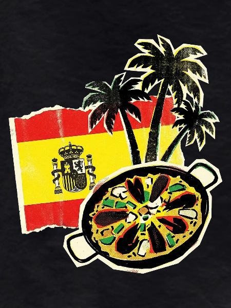 Spain Paella Palm Trees