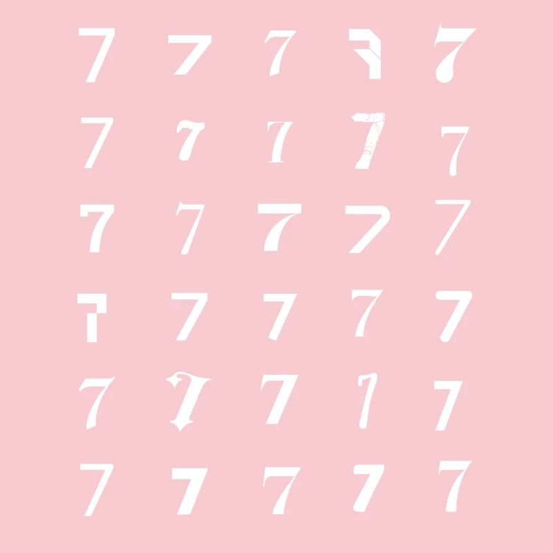 Sevenfold Glyph Grid numerology