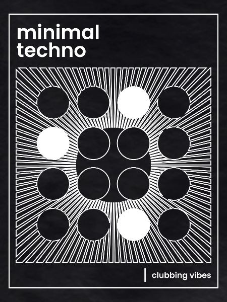 Minimal Techno Poster Design