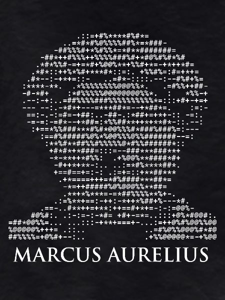 Marcus Aurelius ASCII-Kunst