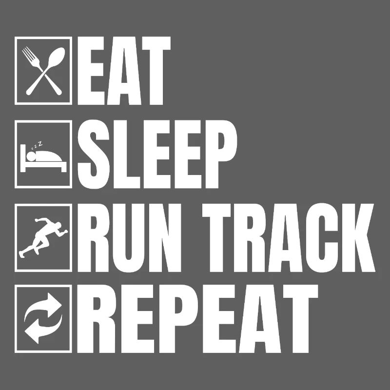 Athlétisme Manger dormir Courir Athlétisme