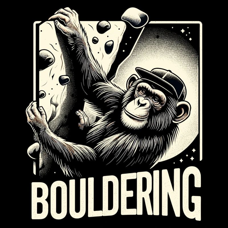 Cadeau d’escalade de bloc pour chimpanzé