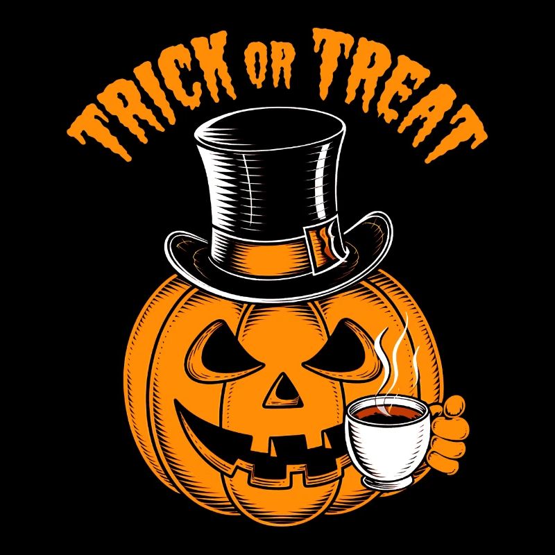 Funny Halloween Pumpkin Trick or Treat with Mug