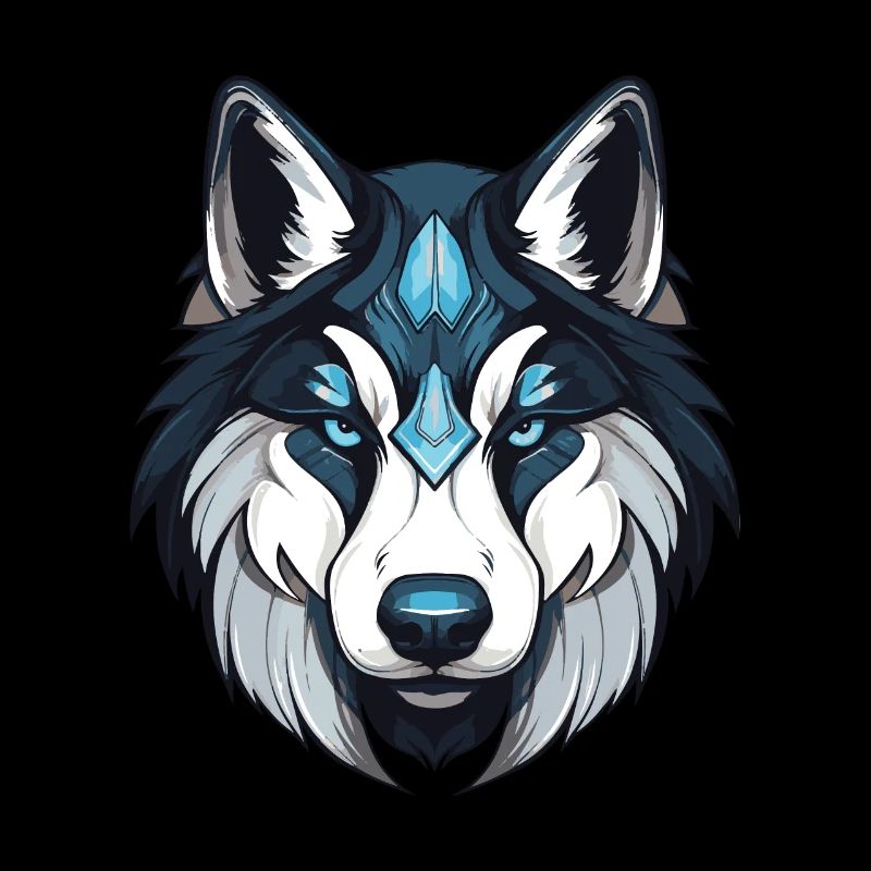 Husky Dog Portrait