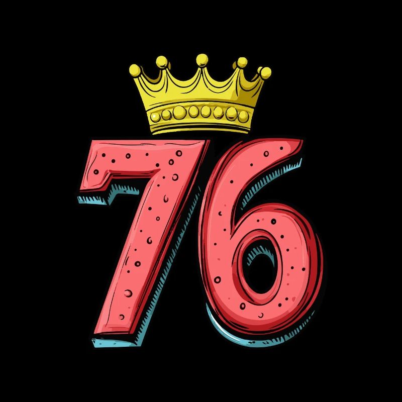 76 Number Jersey Crown