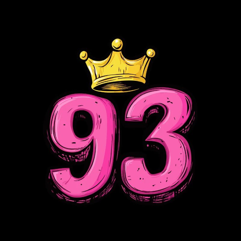 93 Numéro Jersey Couronne
