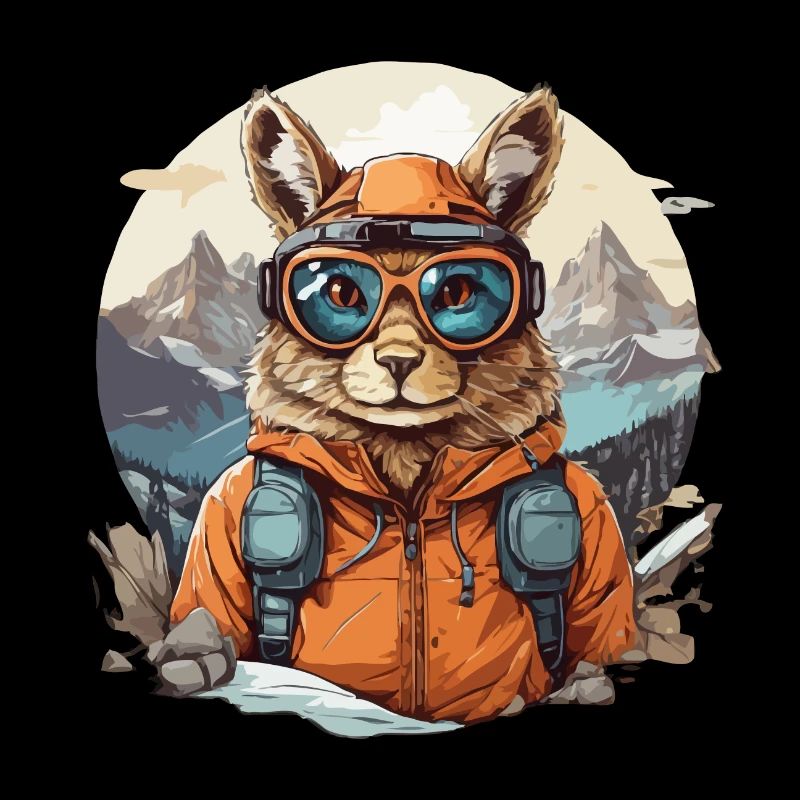 Squirrel Cool with Ski Goggles in Bergen