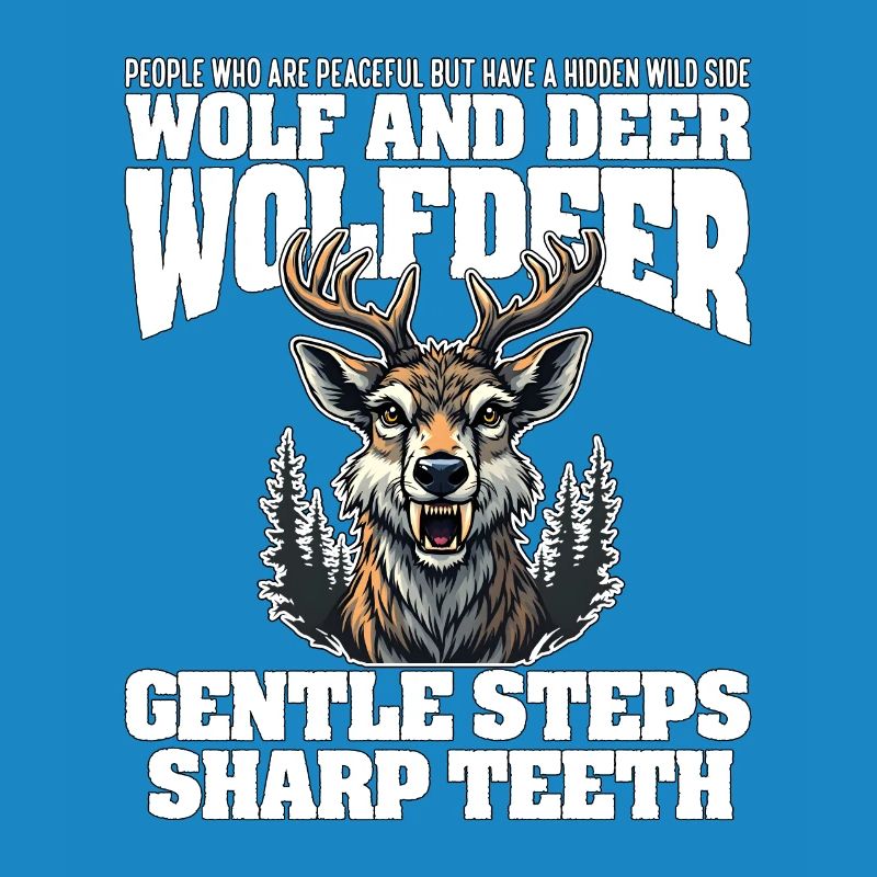 GENTLE STEPS SHARP TEETH - WOLF AND DEER