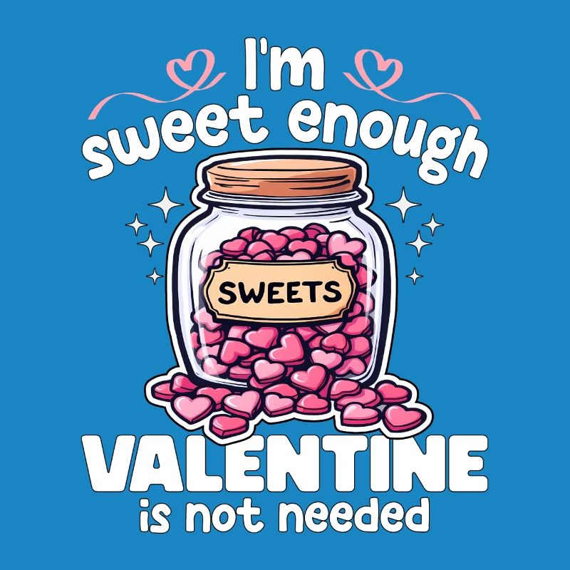 ICH BIN SÜSS GENUG, VALENTINSTAG WIRD NICHT GEBRAUCHT - GESCHENK