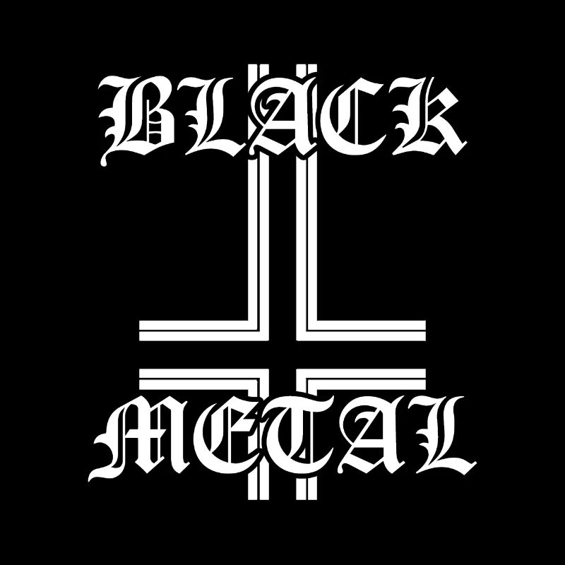 Black metal headbanger antichrist pentagram witcher