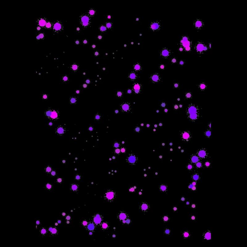 Taches de couleur violette