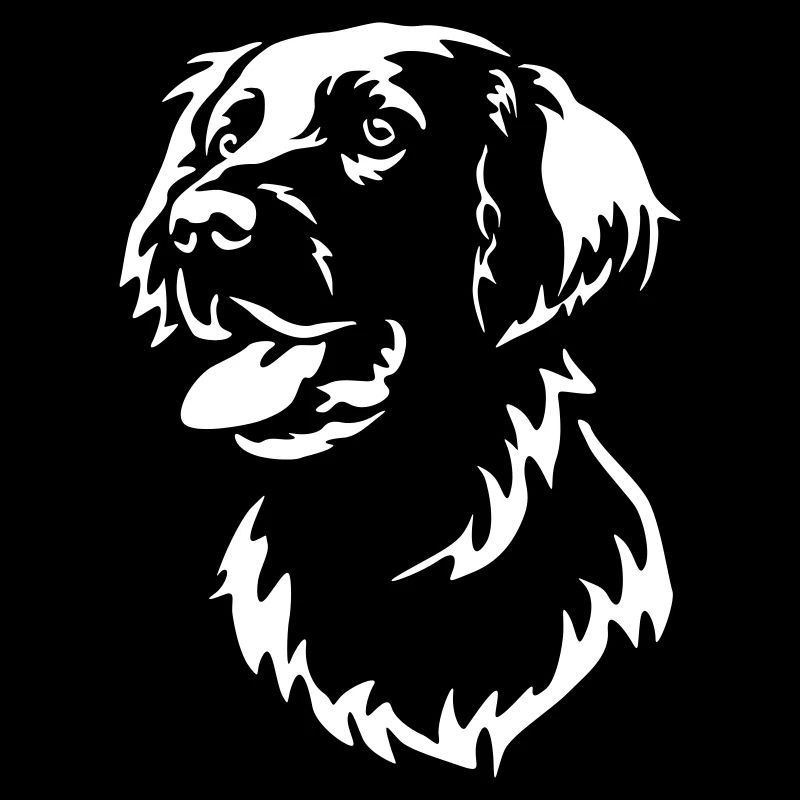 Flat-coated Retriever Head "Black Edition"