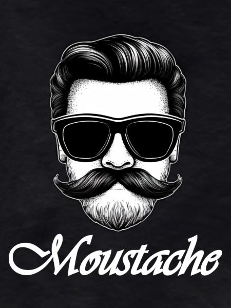 Moustache white