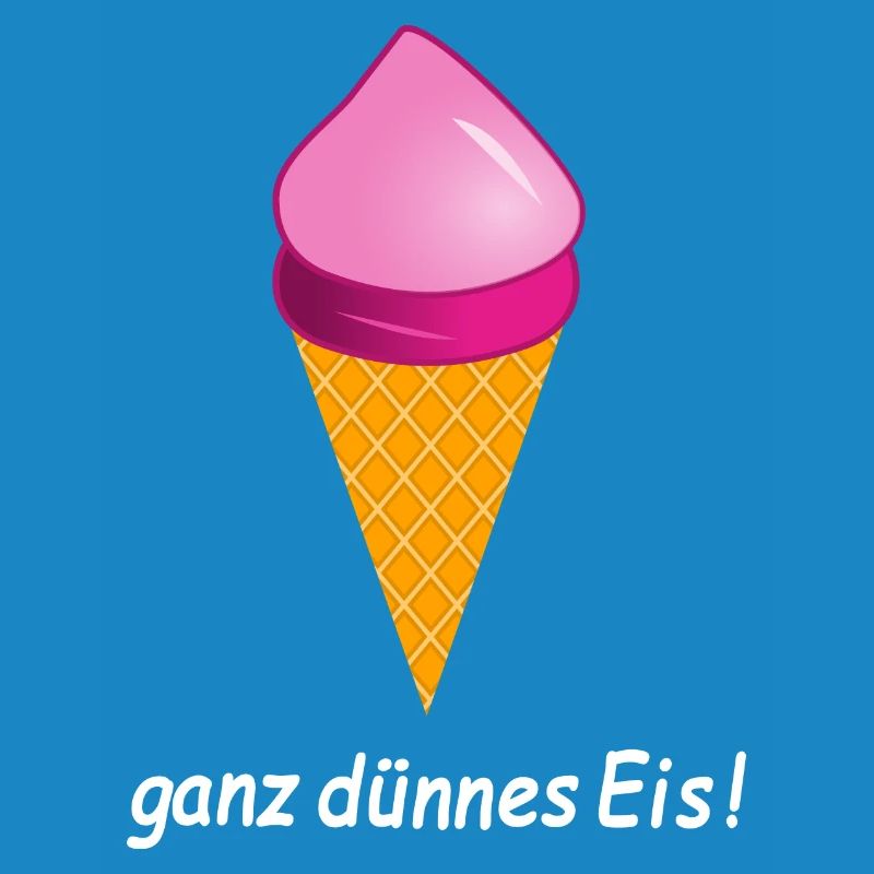 ganz dünnes Eis Eiscreme