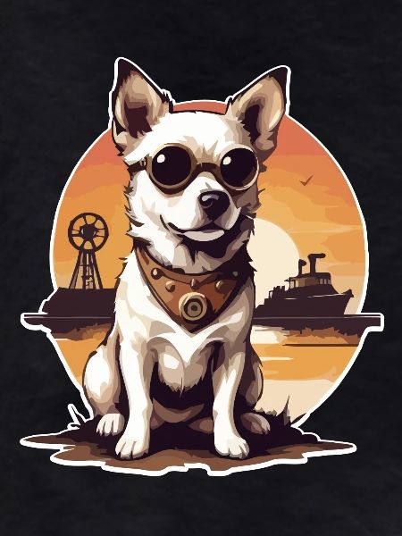 Chien steampunk