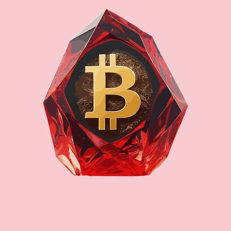 Bitcoin Crystal Design for Custom Printing