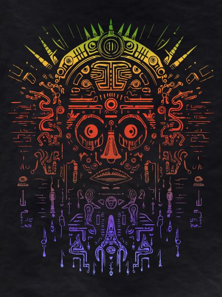 Masque aztèque