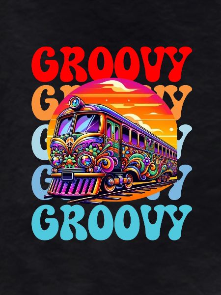 Groovy Psychedelischer Bus