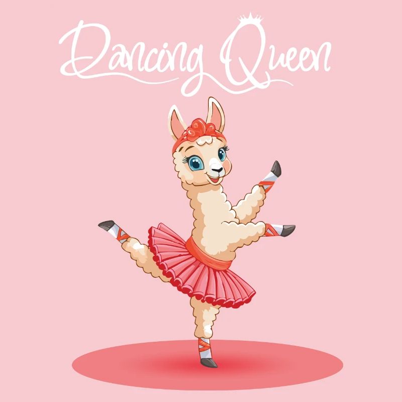 Alpaca Dancing Ballet In Pink Tutu Dancing Queen