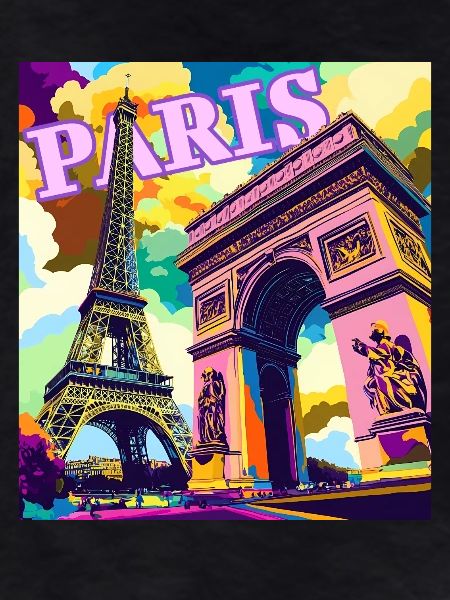 Paris Pop Art Skyline