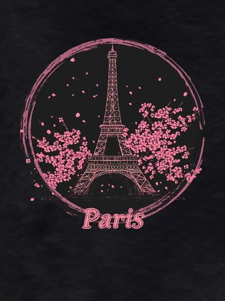 Paris Pink Blossom Emblem