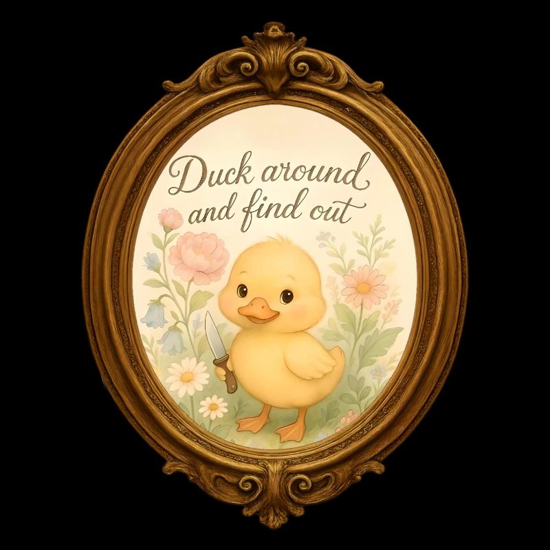 Canard aquarelle « Canard et découvre » - Meme