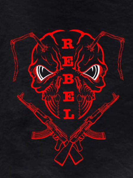 "REBEL EYES – Fearless Expression" red