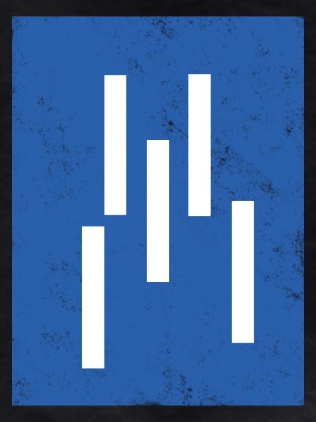 Abstract Vertical Lines Composition