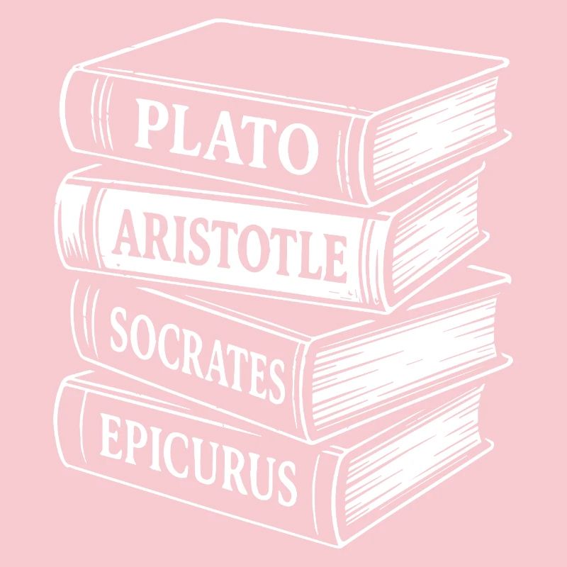 Classical Philosophers Book Stack Design