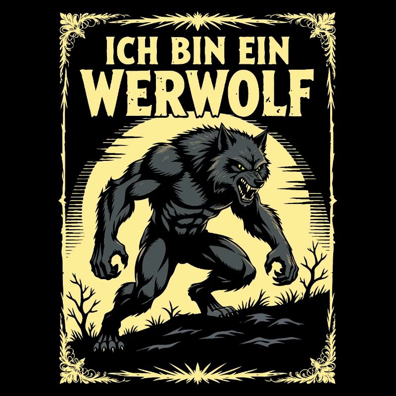 Werewolf Costume Halloween Moon Creepy