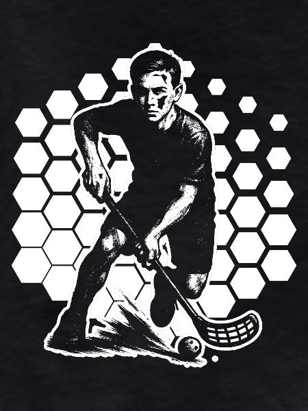 Iconic floorball motif