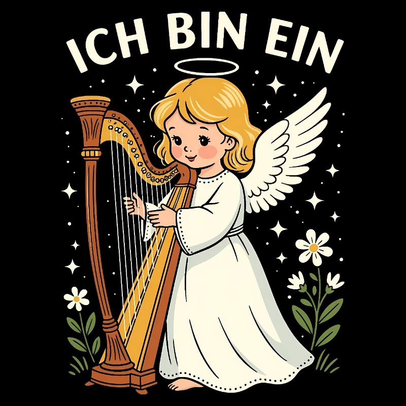 Engel Kostüm Fasching Karneval Mädchen Engel Harfe