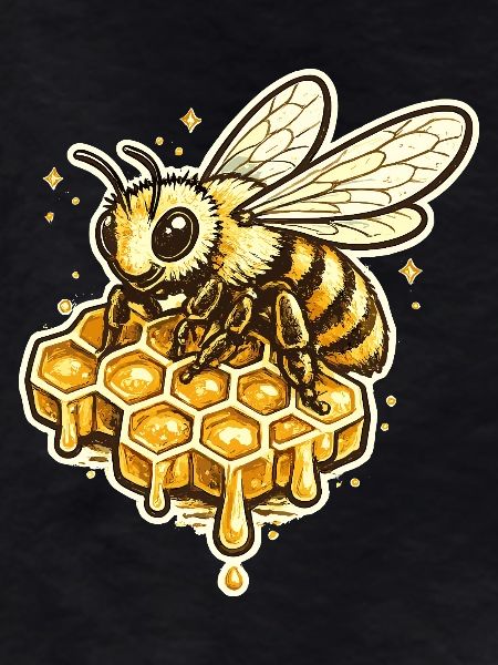 Honeycomb Bee Motif