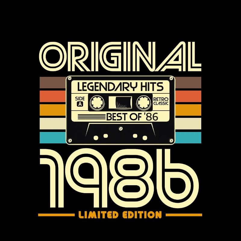 Original 1986 Cassette Rétro Édition Limitée