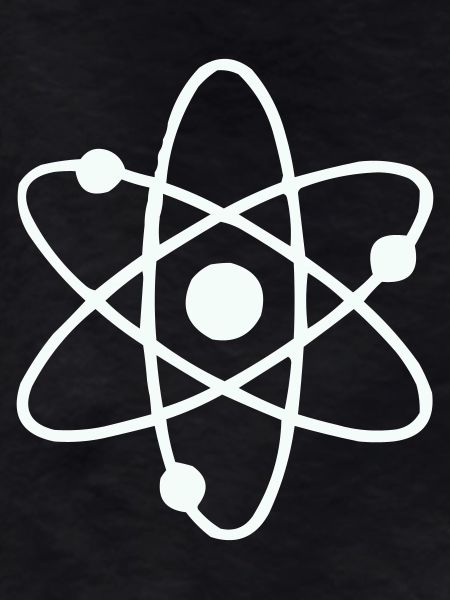 Atom Model Line Art
