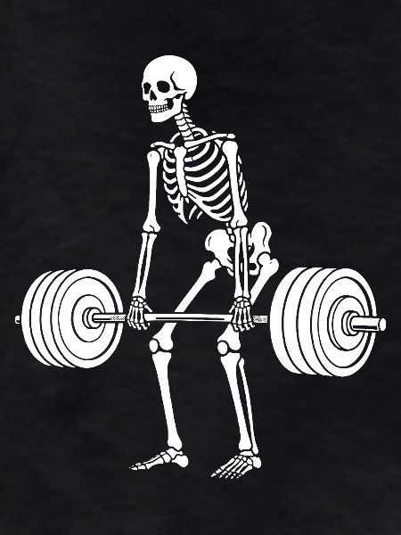 Skeleton weight lifting